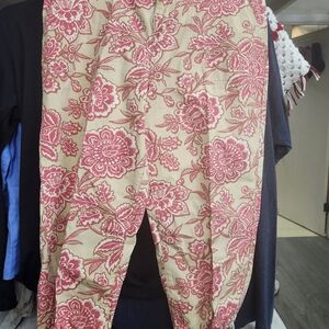 Tommy Hilfiger Red Floral Women's Joggers